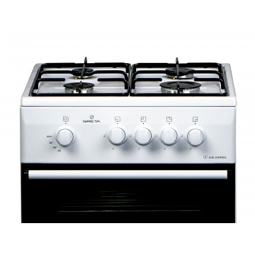 Плита газова Greta 1470-00-20AА білий GG 5770 MN 13(W) (20784)