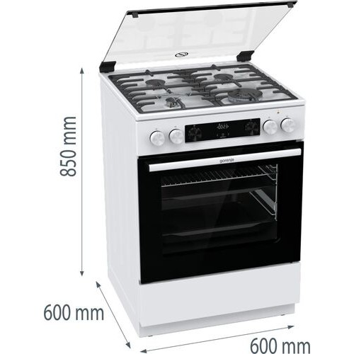 Плита Gorenje GKS 6C70 WA - купити в Україні, Києві, ціни, акція, відгуки та знижки