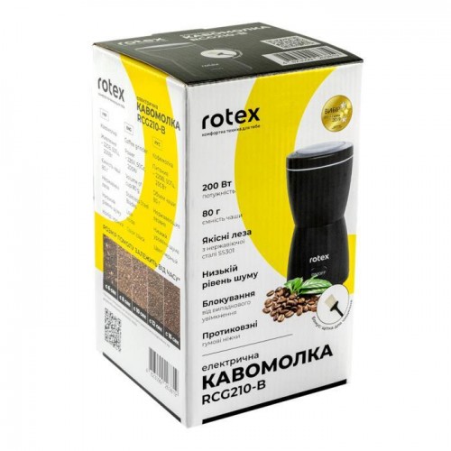 Кавомолка ROTEX RCG210-B - купити в Україні, Києві, ціни, акція, відгуки та знижки