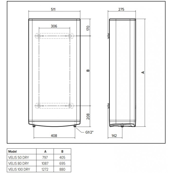 Водонагрівач Ariston VELIS PRO DRY WIFI 80 EU - продаж у Запоріжжі, купити з доставкою зі складу побутової техніки Водонагрівач Ariston VELIS PRO DRY WIFI 80 EU - продаж у Запоріжжі, купити з доставкою зі складу побутової техніки